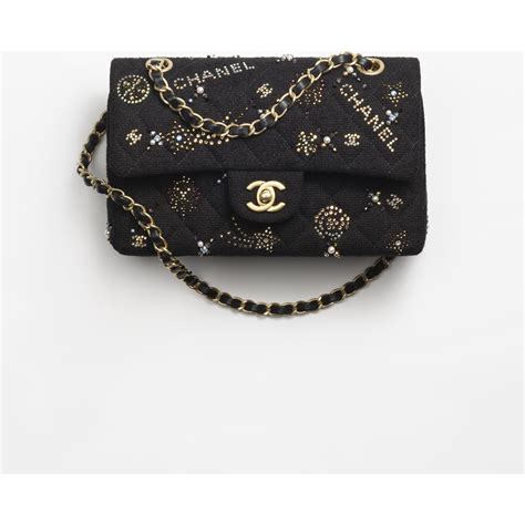 chanel black caviar medium|Small classic handbag, Grained calfskin & gold.